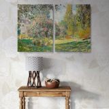 The Parc Monceau canvas wall art in room setting 7