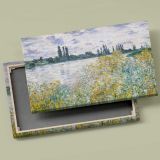 Ile aux Fleurs near Vetheuil canvas front and rear frame view