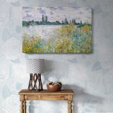 Ile aux Fleurs near Vetheuil canvas wall art in room setting 6