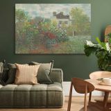 The Artists Garden at Argenteuil canvas wall art in room setting 4