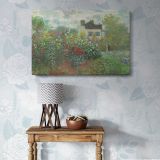 The Artists Garden at Argenteuil canvas wall art in room setting 5