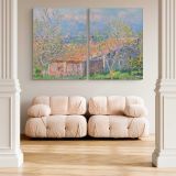 Gardeners House at Antibes canvas wall art in room setting 4