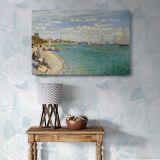 Regatta at Sainte Adresse canvas wall art in room setting 4