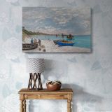 The Beach at Sainte Adresse canvas wall art in room setting 5