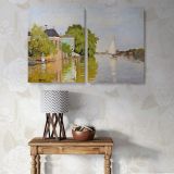 Houses on the Achterzaan canvas wall art in room setting 4