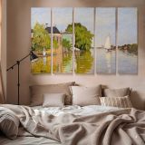 Houses on the Achterzaan canvas wall art in room setting 6