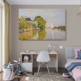 Houses on the Achterzaan canvas wall art in room setting 7