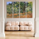 The Bodmer Oak Fontainebleau Forest canvas wall art in room setting 4