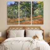 The Bodmer Oak Fontainebleau Forest canvas wall art in room setting 6