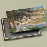 On the Bank of the Seine Bennecourt canvas front and rear frame view