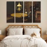 Interior after Dinner canvas wall art in room setting 6