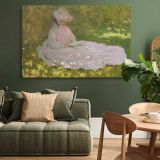 Springtime canvas wall art in room setting 4