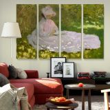 Springtime canvas wall art in room setting 5