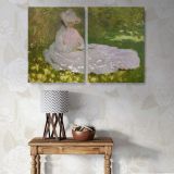Springtime canvas wall art in room setting 6