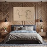 Two Studies of a Seated Nude canvas wall art in room setting 6