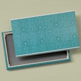 Diaper Turquoise Pattern canvas front and rear frame view