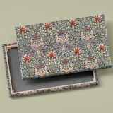 Snakeshead Floral Pattern canvas front and rear frame view