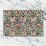 Snakeshead Floral Pattern canvas artwork displayed on a marble background