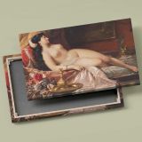 Sleeping Beauty Reclining Nude canvas front and rear frame view