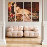 Sleeping Beauty Reclining Nude canvas wall art in room setting 4