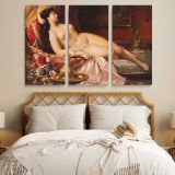 Sleeping Beauty Reclining Nude canvas wall art in room setting 7