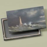 Eddystone Lighthouse canvas front and rear frame view