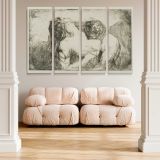 The Bite canvas wall art in room setting 4