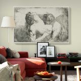 The Bite canvas wall art in room setting 5