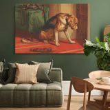 Suspense canvas wall art in room setting 4