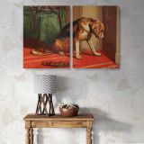 Suspense canvas wall art in room setting 6