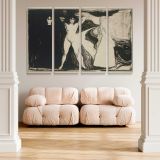 The Woman Sphinx canvas wall art in room setting 5