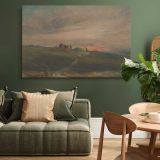 Stonehenge at Sunset canvas wall art in room setting 4