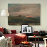 Stonehenge at Sunset canvas wall art in room setting 6
