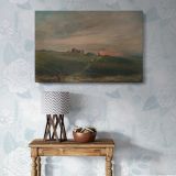 Stonehenge at Sunset canvas wall art in room setting 7