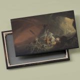 Aeneas and the Sibyl canvas front and rear frame view