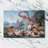 The Triumph of Venus canvas artwork displayed on a marble background