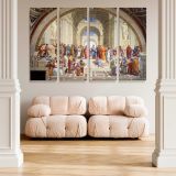 The School of Athens canvas wall art in room setting 5