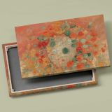 Nasturtiums canvas front and rear frame view