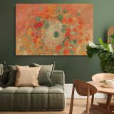 Nasturtiums canvas wall art in room setting 4