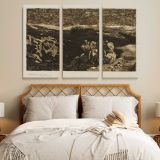 Horsemen in Combat canvas wall art in room setting 7