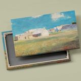 Breton Village canvas front and rear frame view
