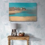 Village canvas wall art in room setting 6
