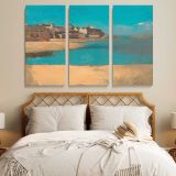 Village canvas wall art in room setting 7