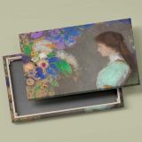 Violette Heymann Portrait canvas front and rear frame view
