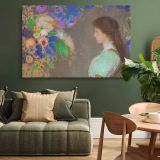 Violette Heymann Portrait canvas wall art in room setting 4