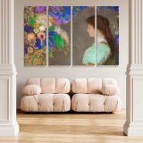 Violette Heymann Portrait canvas wall art in room setting 5
