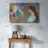 Violette Heymann Portrait canvas wall art in room setting 7