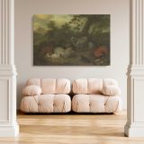 The Sleeping Shepherd canvas wall art in room setting 5