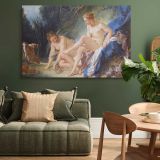 Diana Leaving Her Bath canvas wall art in room setting 4