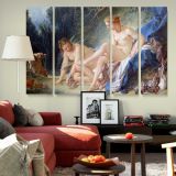 Diana Leaving Her Bath canvas wall art in room setting 6